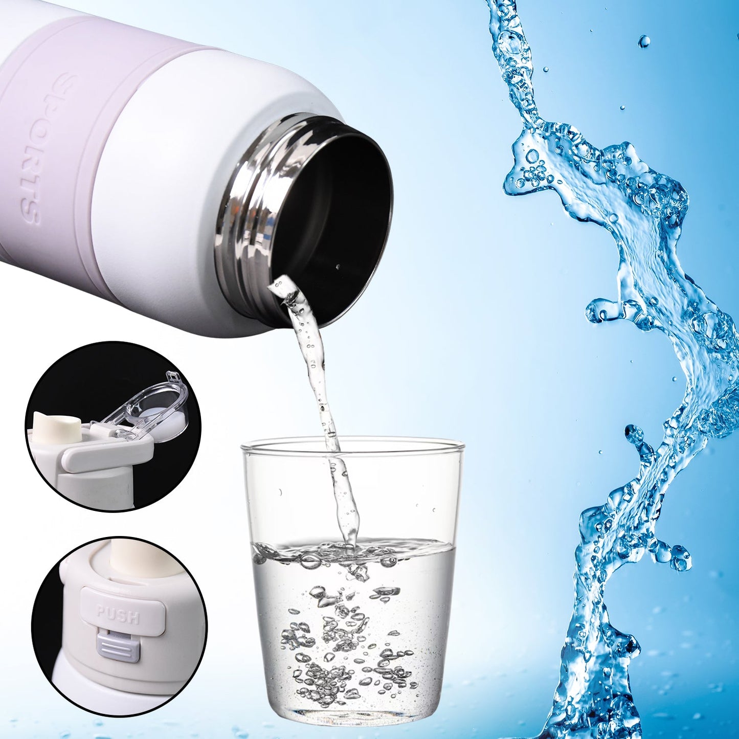 Stainless Steel Water Bottle (680ml Approx)