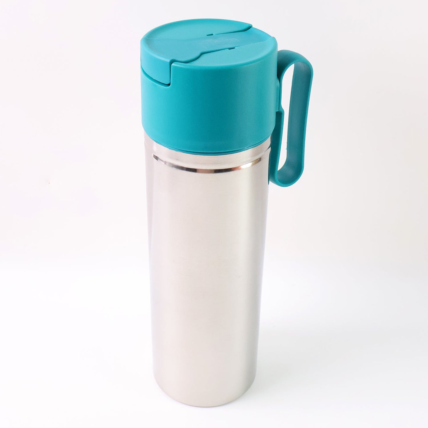 Stainless Steel Fresh Oil Pourer Bottle with Flip Lid and Handle Approx 1000ML (1 Pc)