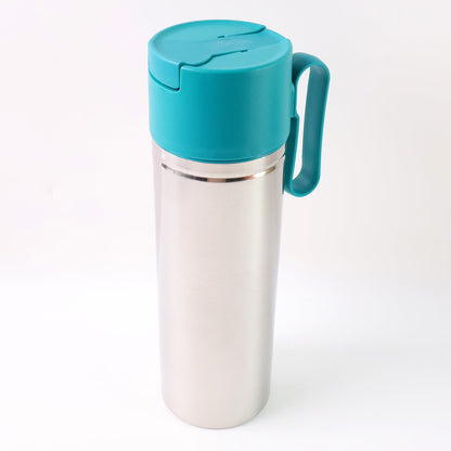 Stainless Steel Fresh Oil Pourer Bottle with Flip Lid and Handle Approx 1000ML (1 Pc)