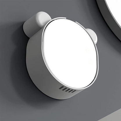 Plastic Cute Panda Soap Box – Wall Mounted Flip-Top Drain Soap Case (1 Pc)