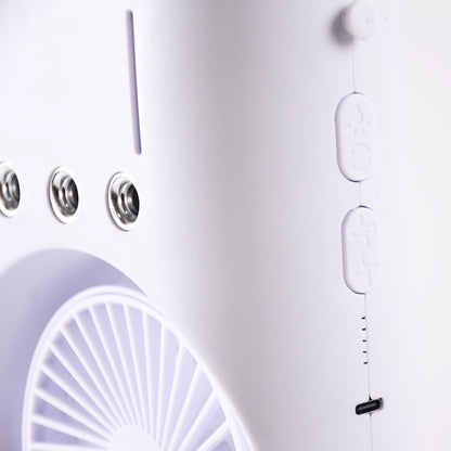 Portable Tower Mist Spray Cooling Fan, Air Cooling Fan (1 Pc)