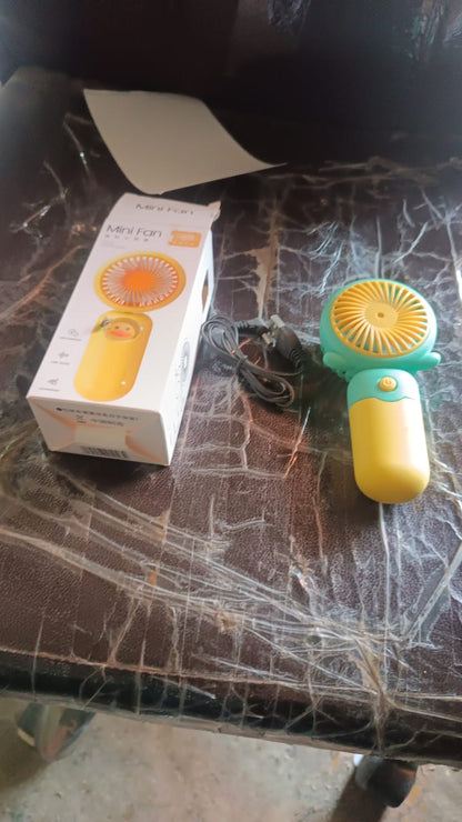 Rechargeable Mini Handheld Fan (1 Pc)