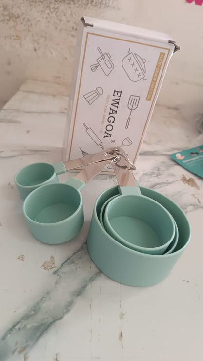 Stainless Steel and Plastics Measuring Cups (5 Pcs Set)