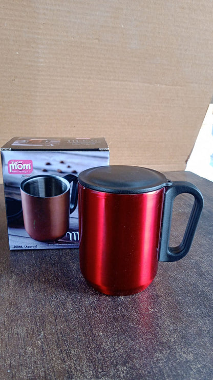 Stainless Steel Metallic Coffee Mug Approx 300ml (1 Pc)